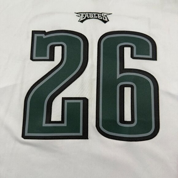 Philadelphia Eagles Nfl White Jersey #26 Barkley - Picture 5 of 7